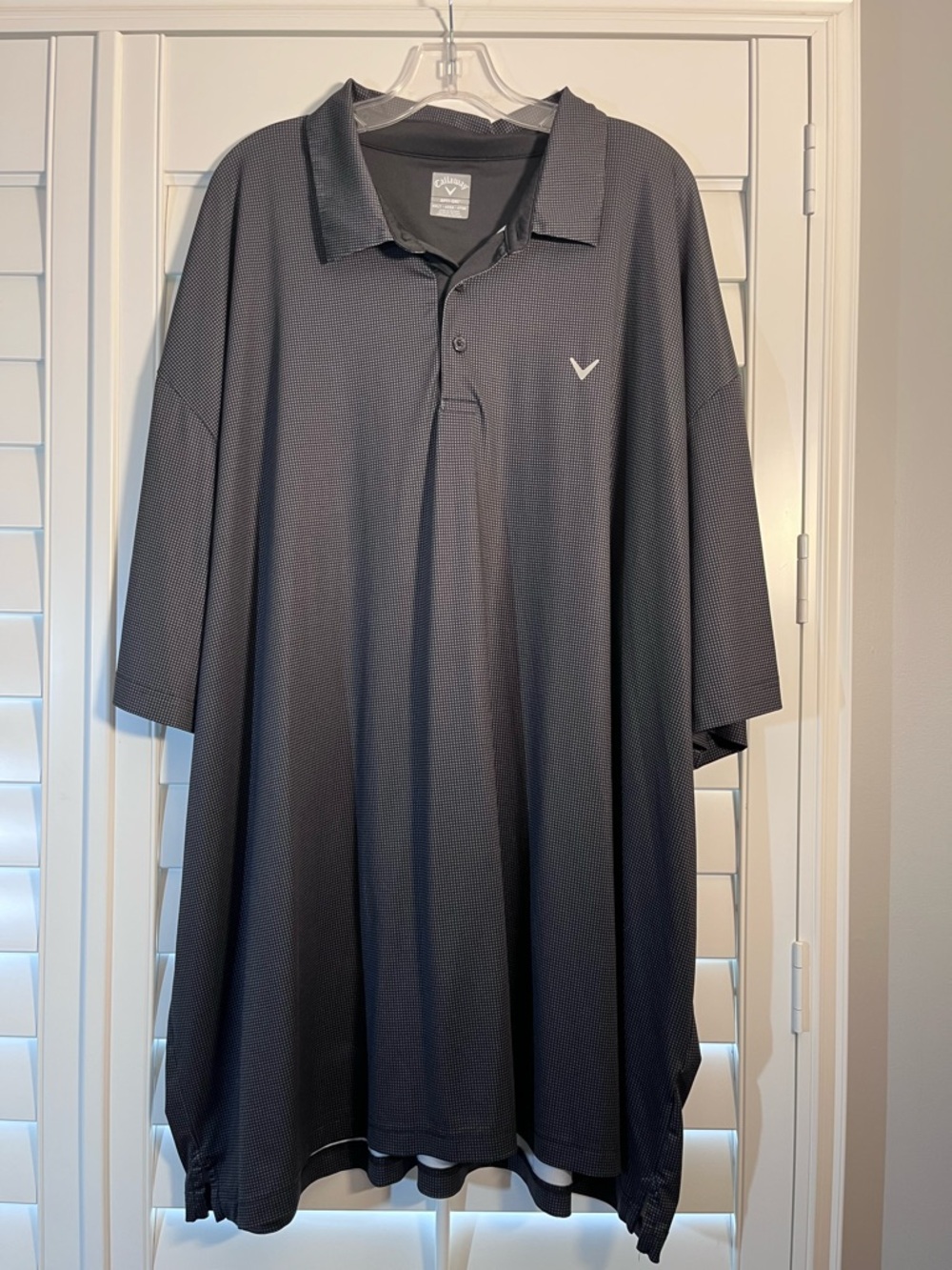 Callaway Men’s Gray Short-Sleeve Golf Polo